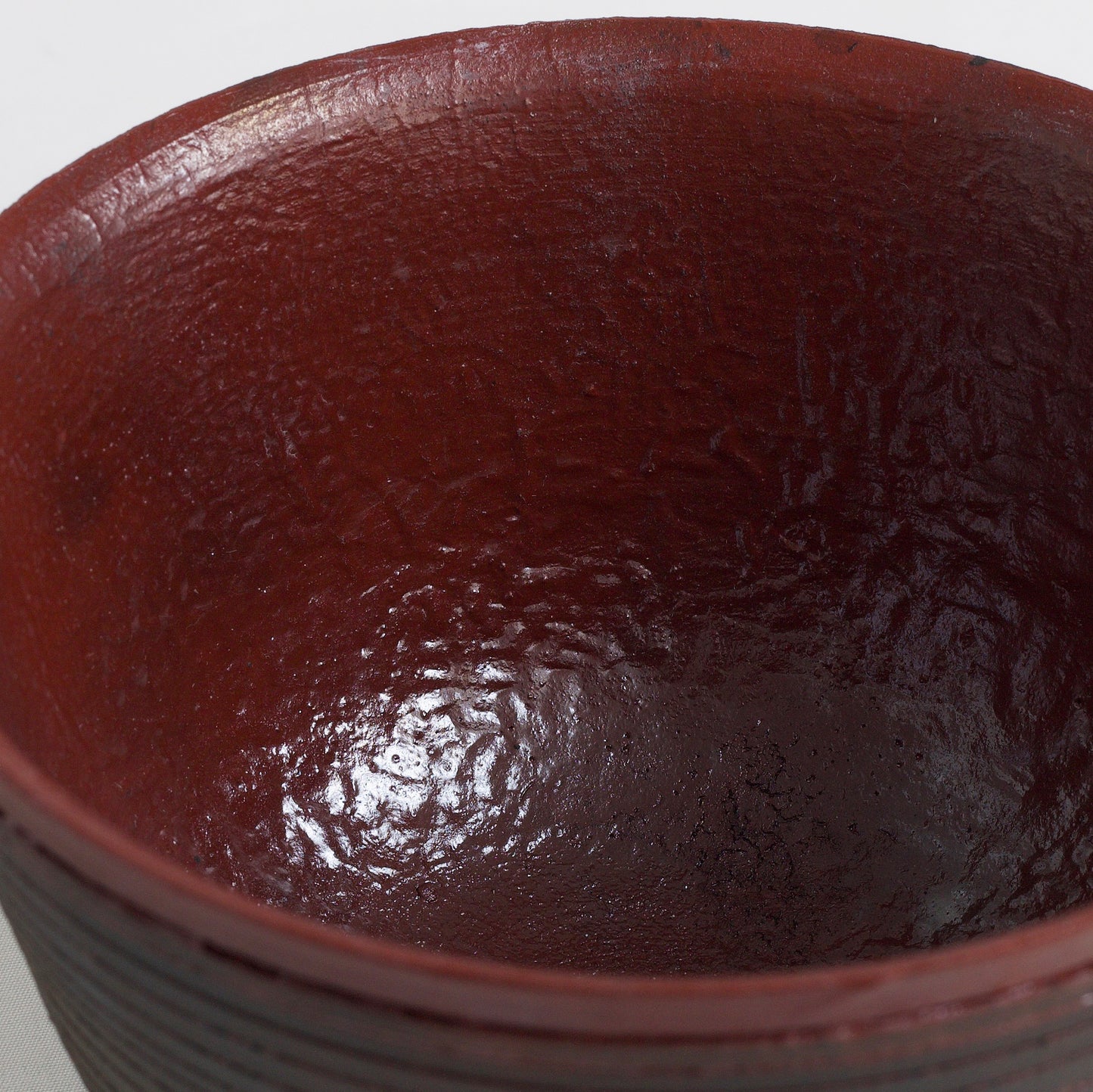 Modern Arkonnen Bowl Striped Ceramic Black Red Dune