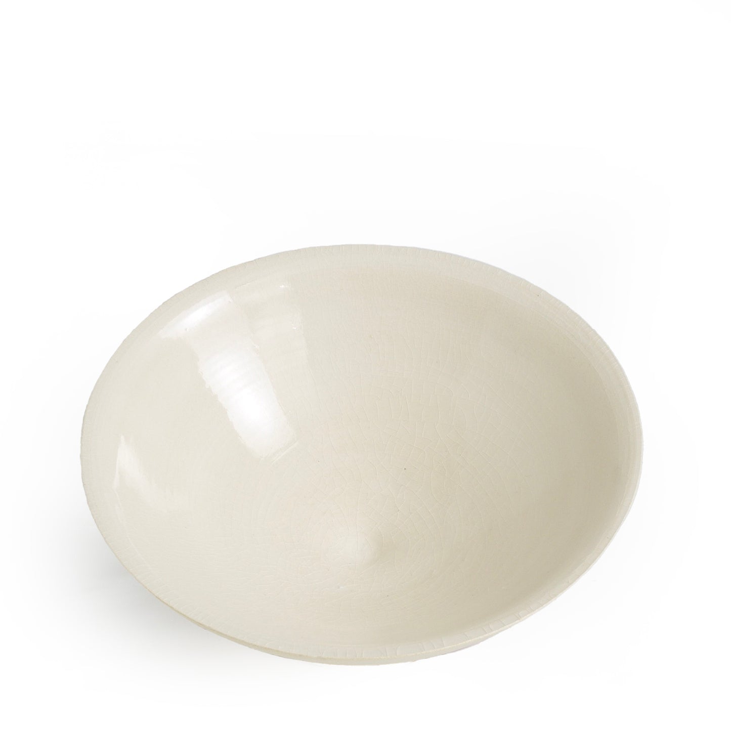 Japanese Bowl White Glazed Inside Only