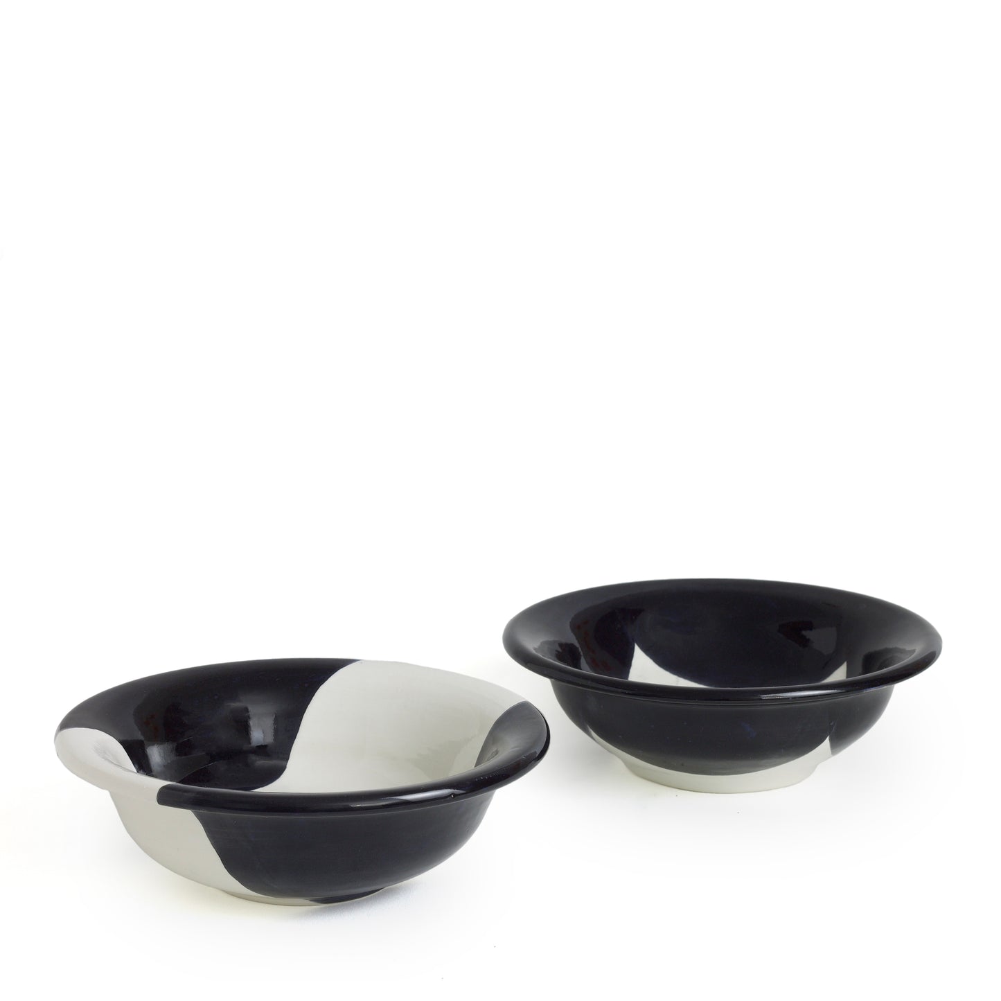 Vintage Sweden Plates Black White Design Minimalist