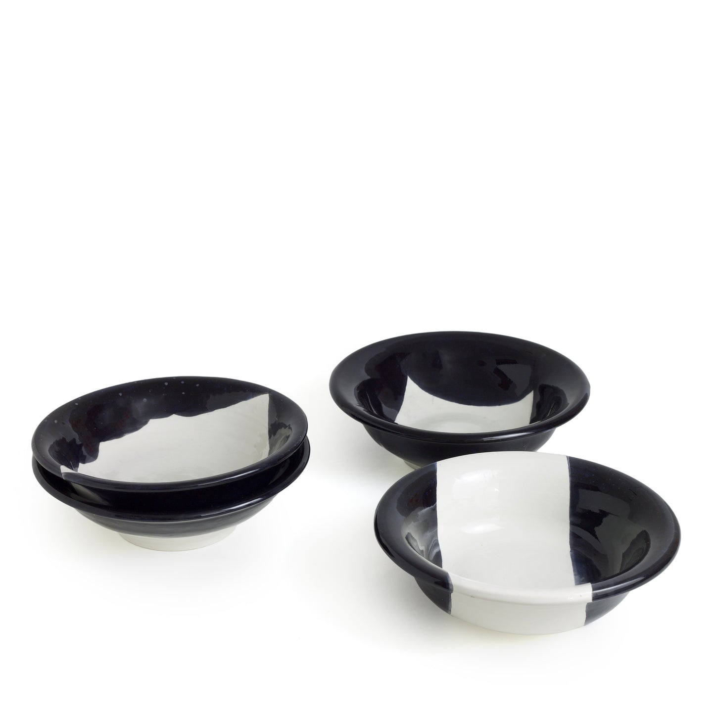 Vintage Sweden Plates Black White Design Minimalist