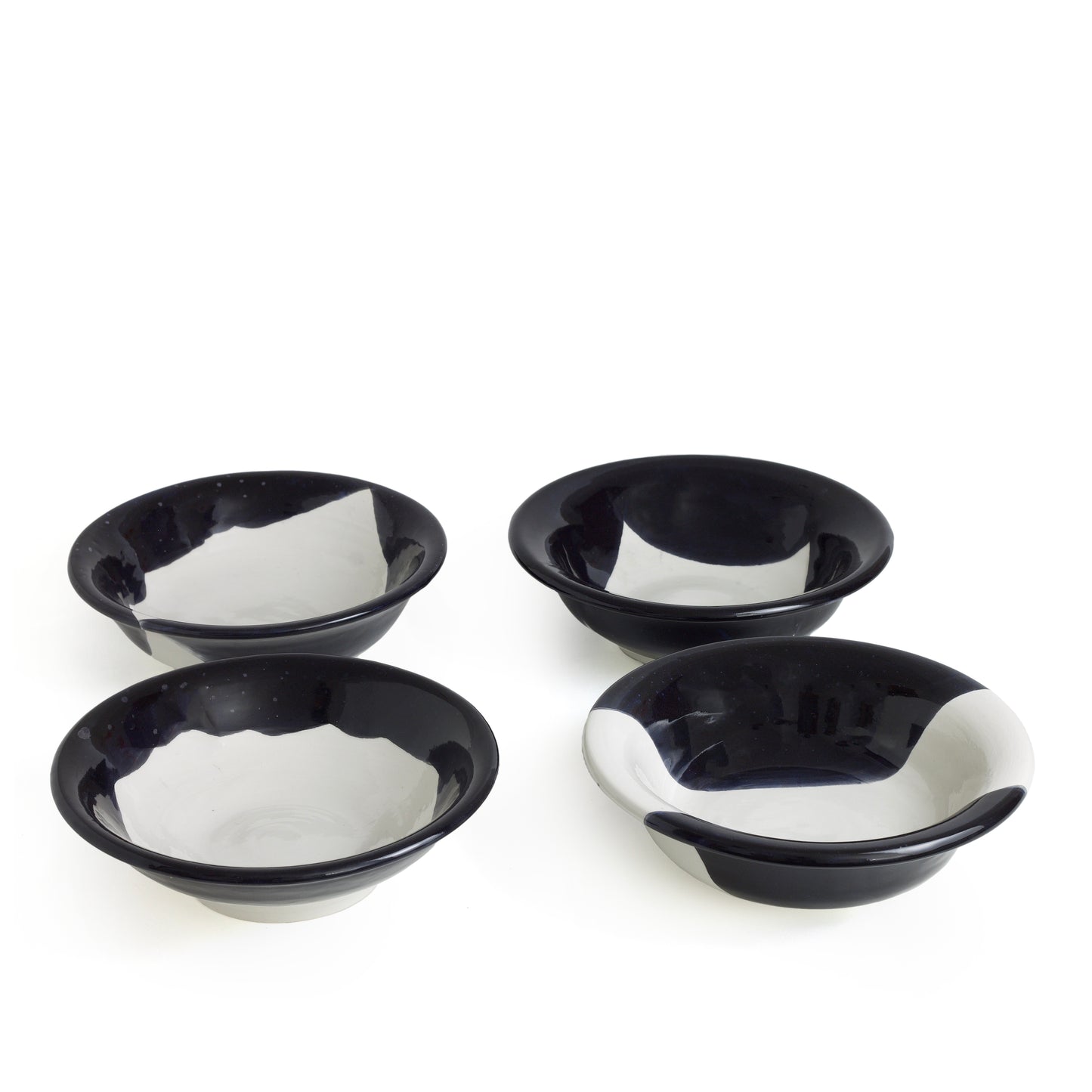 Vintage Sweden Plates Black White Design Minimalist