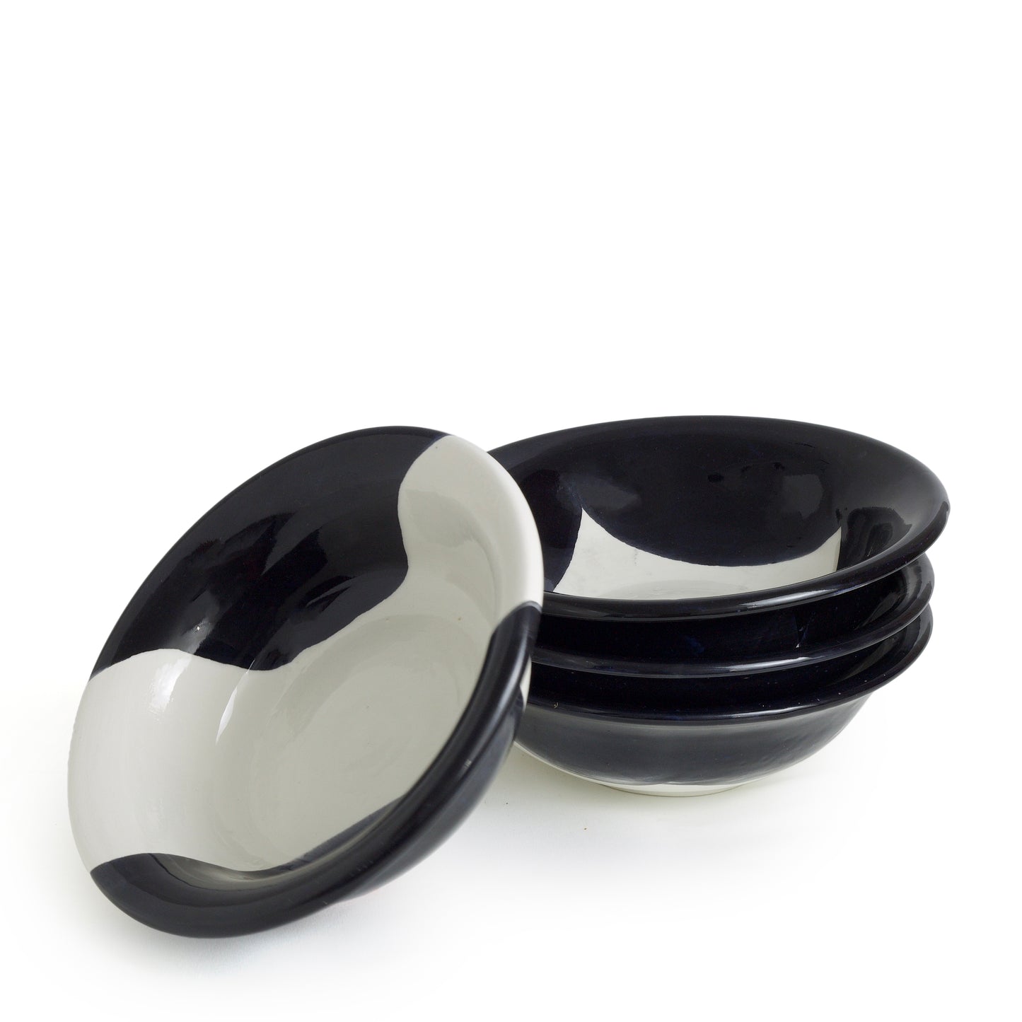 Vintage Sweden Plates Black White Design Minimalist