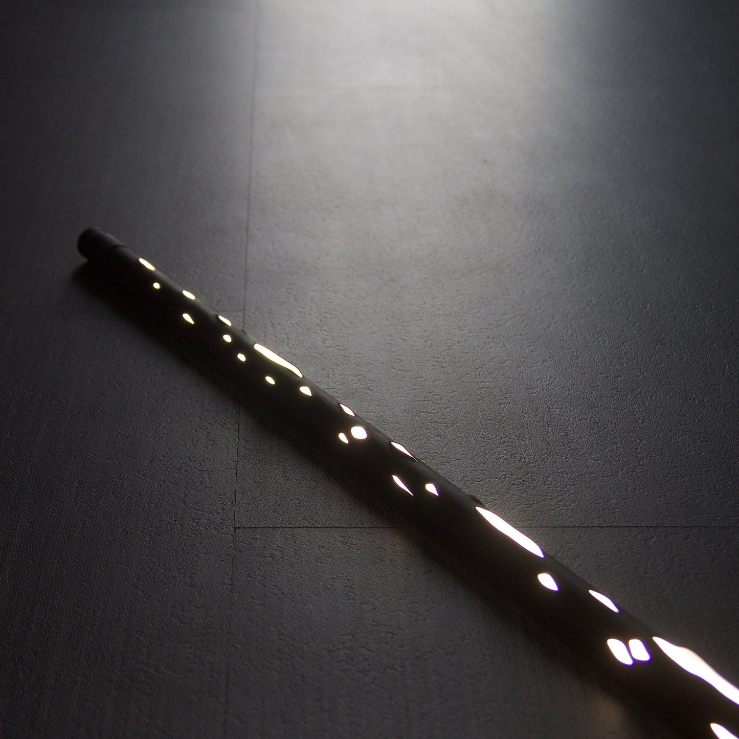 Hikari Minimalist Japanese Light Led Tube Floor or Ceiling Lamp Black