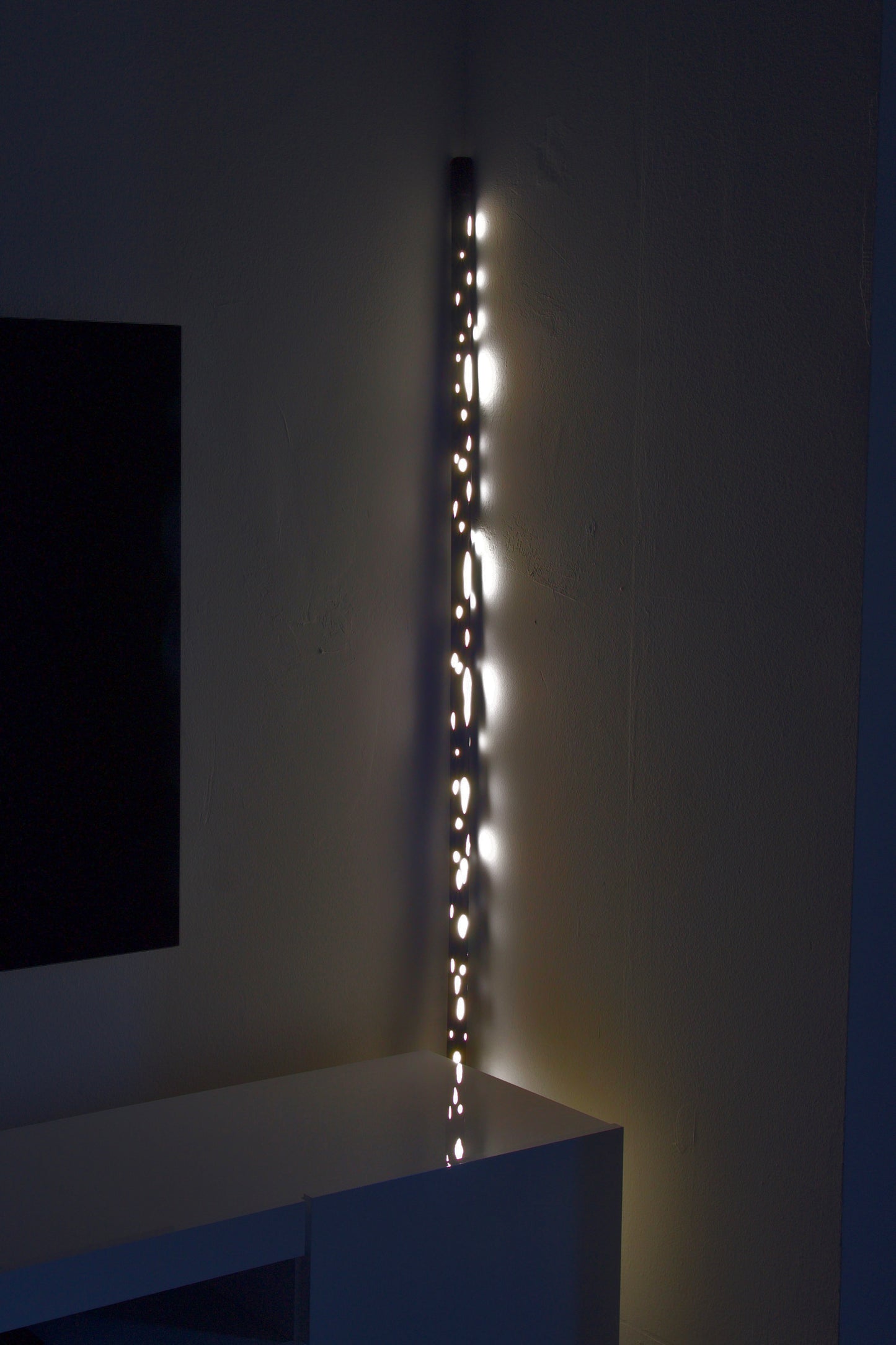 Hikari Minimalist Japanese Light Led Tube Floor or Ceiling Lamp Black