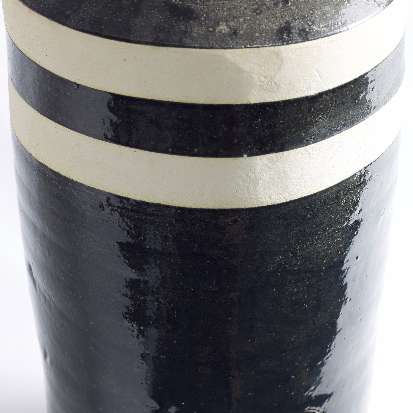 Modern Matera Black and White Vase Original Ceramic