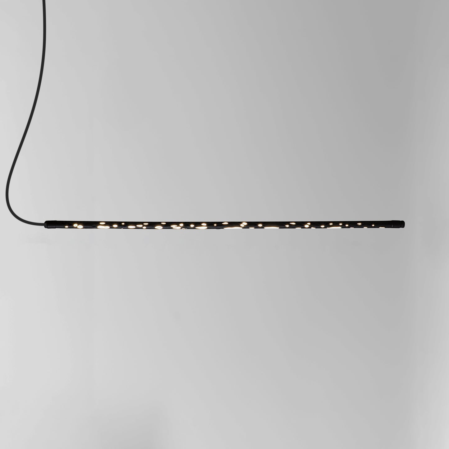Hikari Minimalist Japanese Light Led Tube Floor or Ceiling Lamp Black