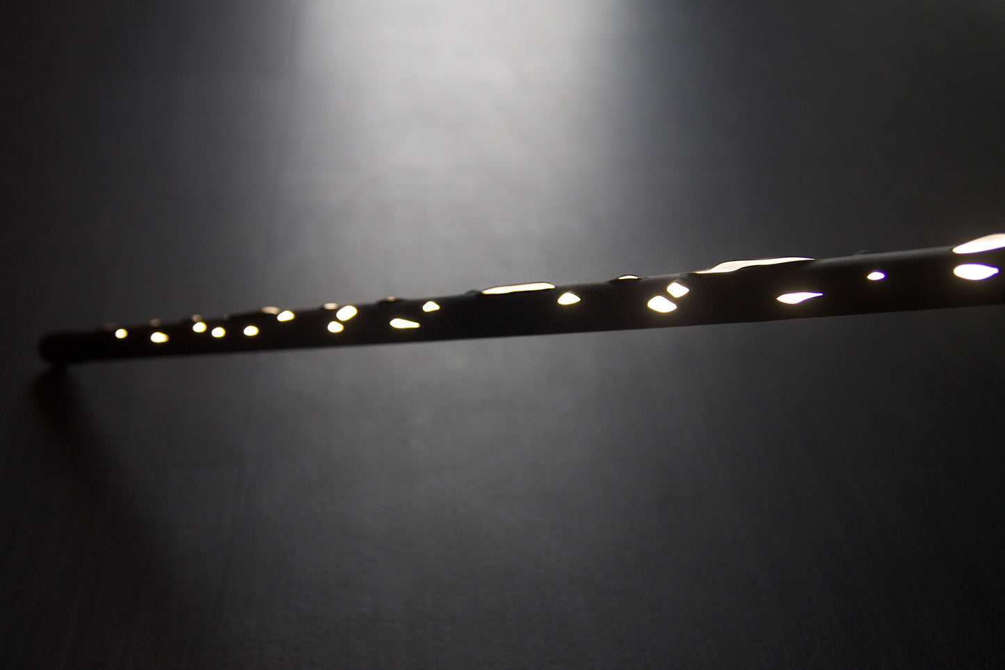 Hikari Minimalist Japanese Light Led Tube Floor or Ceiling Lamp Black