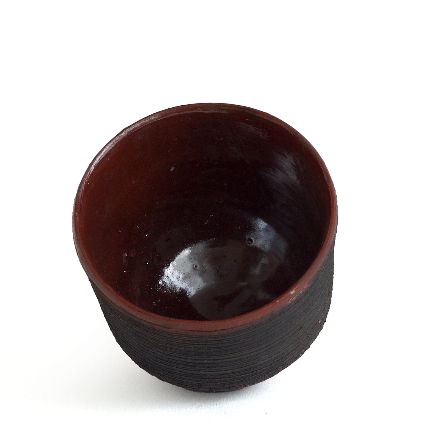 Modern Arkonnen Cup Striped Ceramic Black Red Dune
