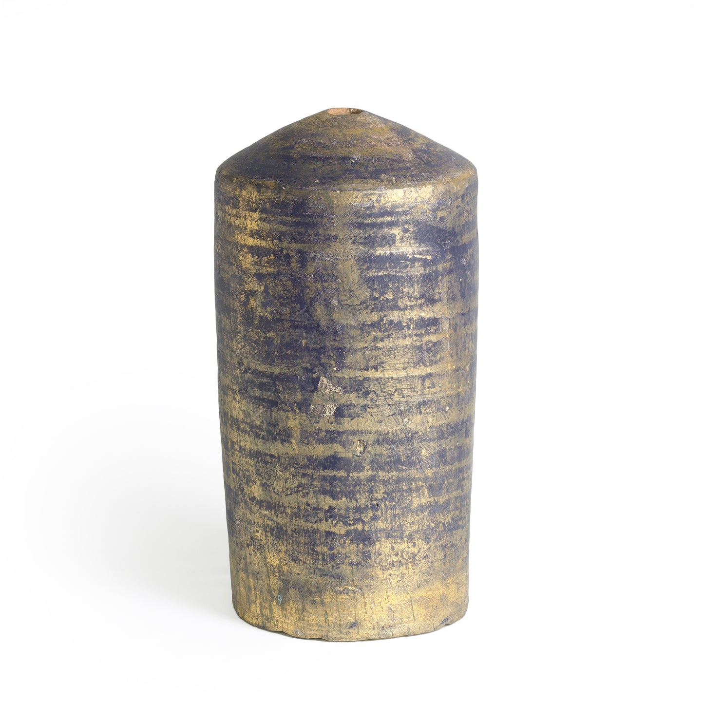 Modern Matera Blue and Gold Vase Original Ceramic
