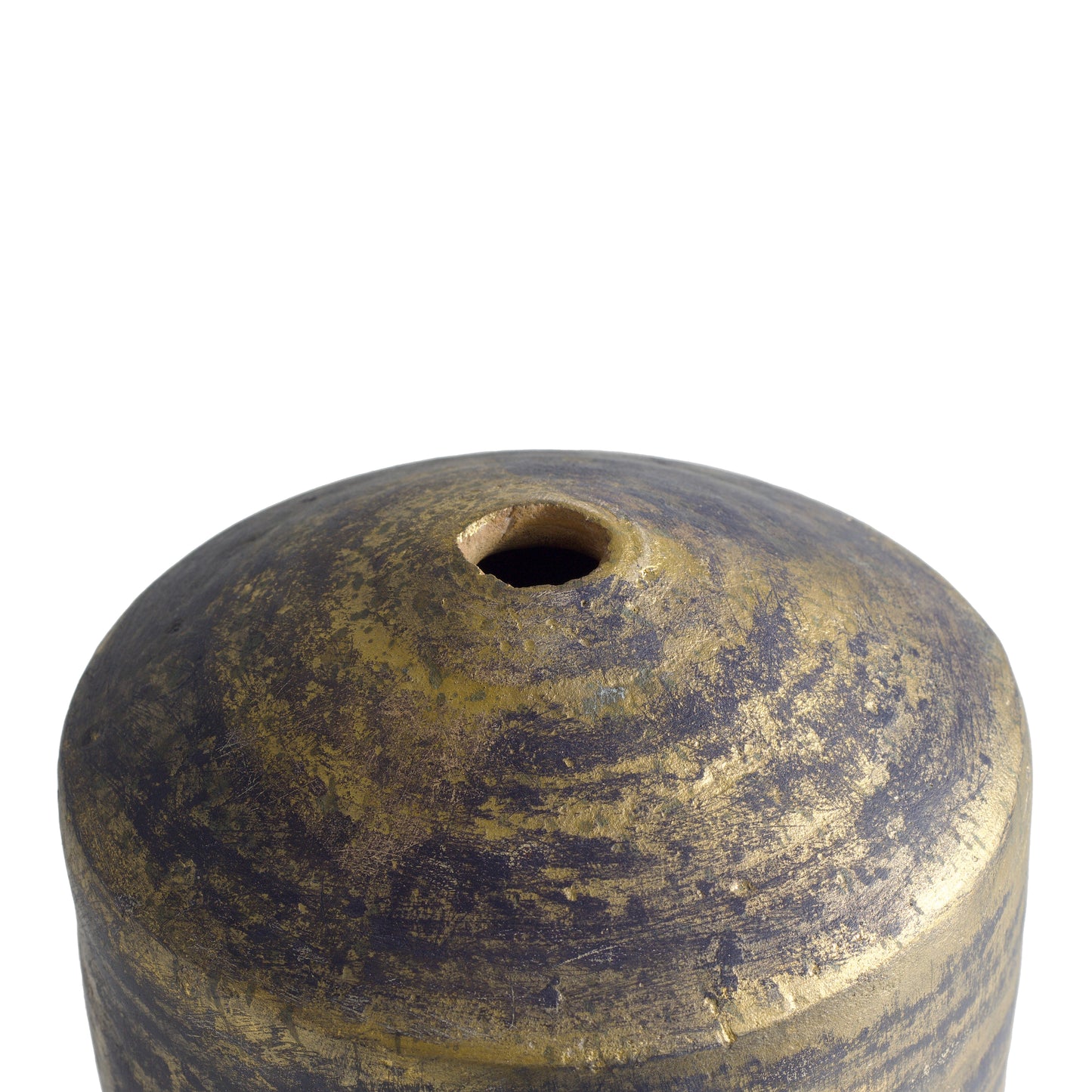 Modern Matera Blue and Gold Vase Original Ceramic