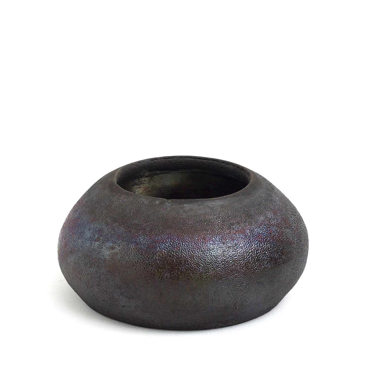 Japanese Modern Body Bowls Raku Ceramic Green Red Black Metal