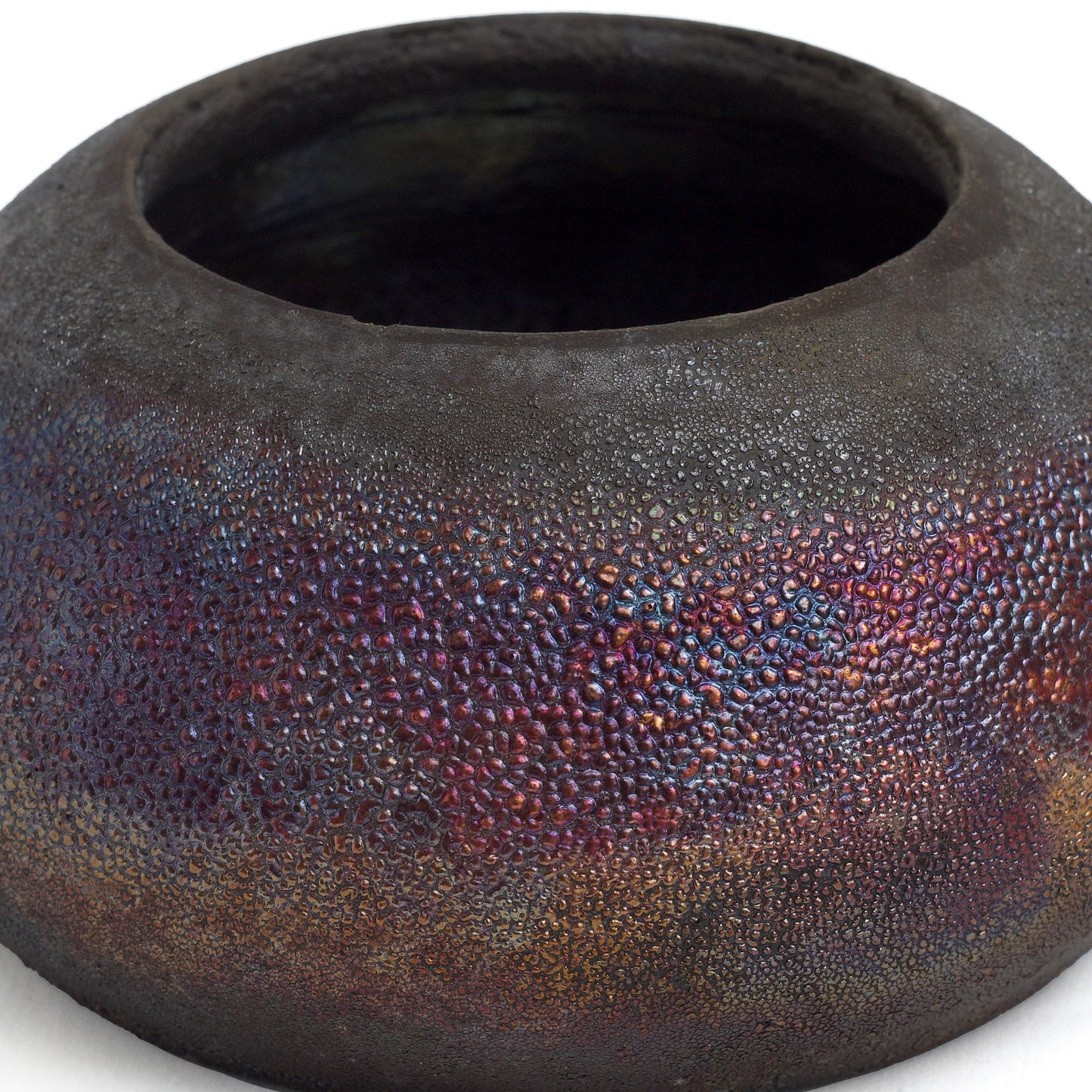 Japanese Modern Body Bowls Raku Ceramic Green Red Black Metal