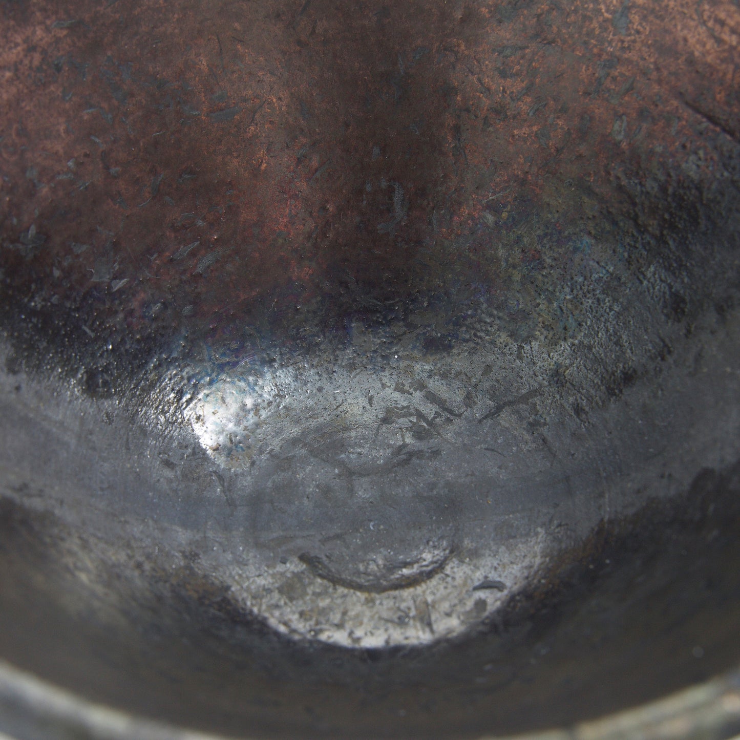 Japanese Minimalistic Black Fringe Set Of 4 Bowls Raku Ceramics Black Metal