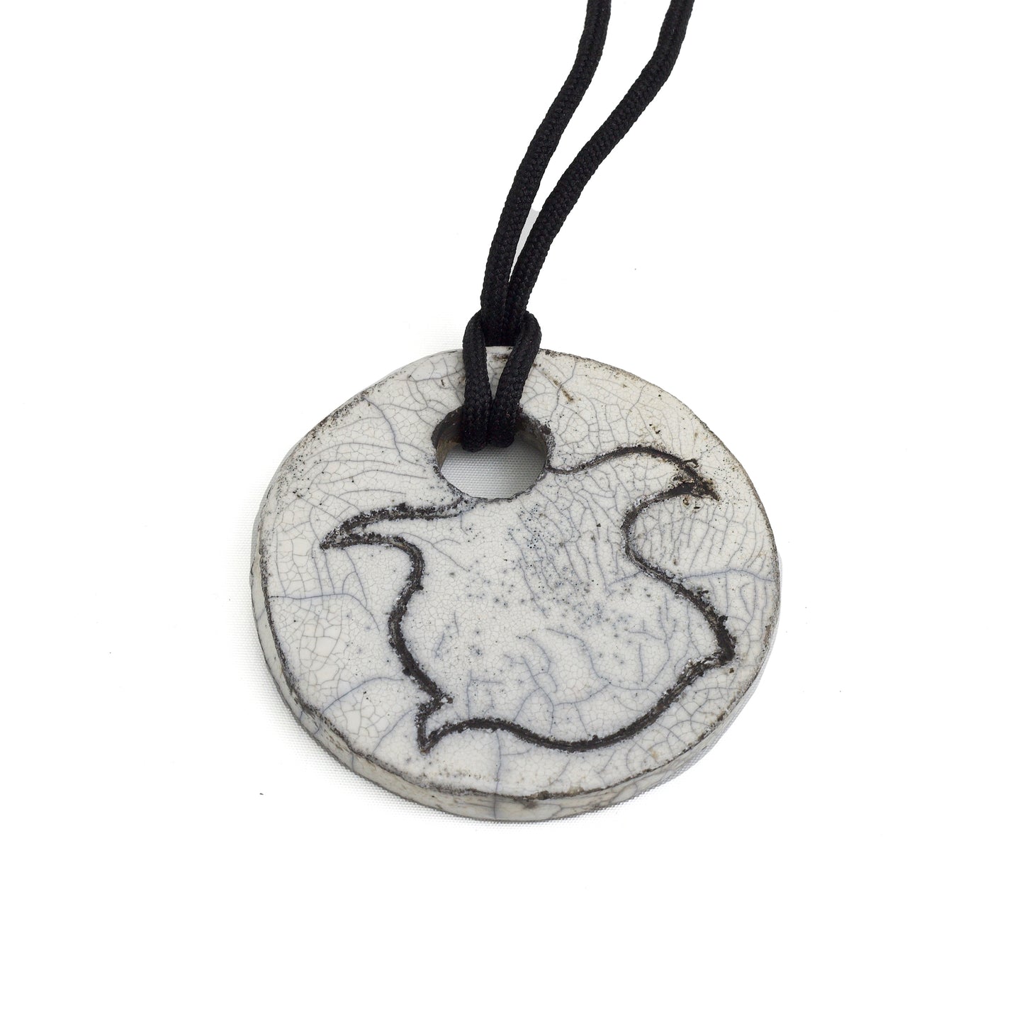 Modern Angel Necklace Ceramic Ceramic Protection Charm Primitive-Style Coin