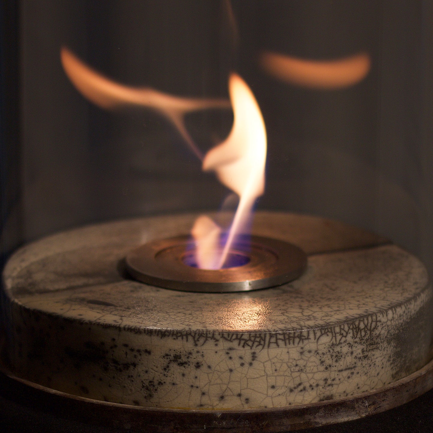 Modern Contemporary Japanese Minimalist Kaze Bio Fireplace