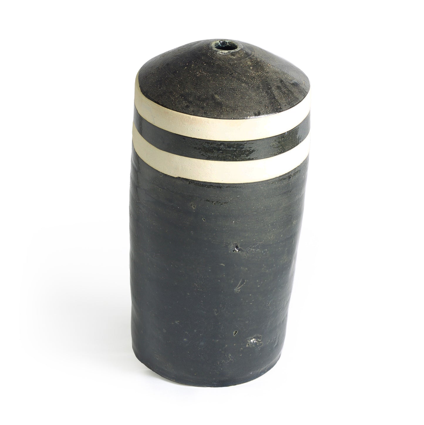 Modern Matera Black and White Vase Original Ceramic
