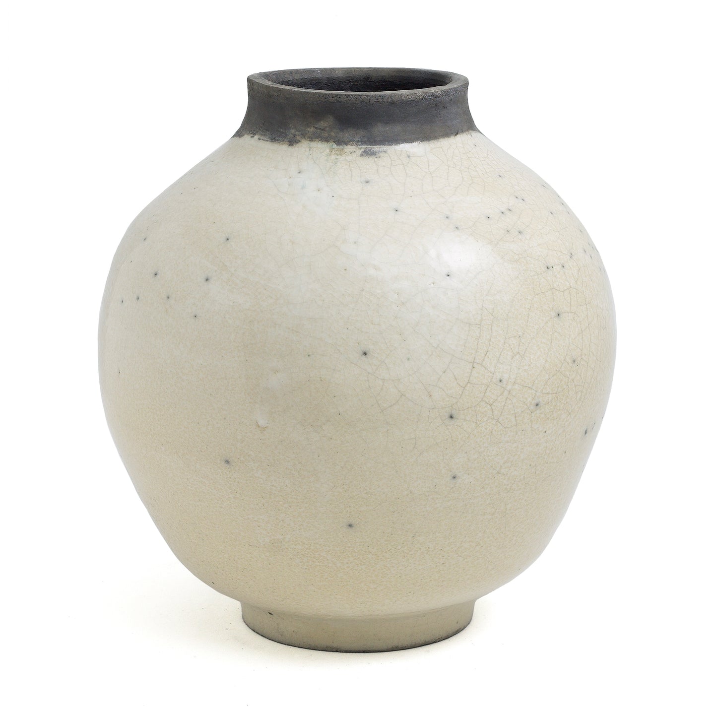 Japanese Modern Minimalist Shadow Sculptures Set Raku Ceramic White Black
